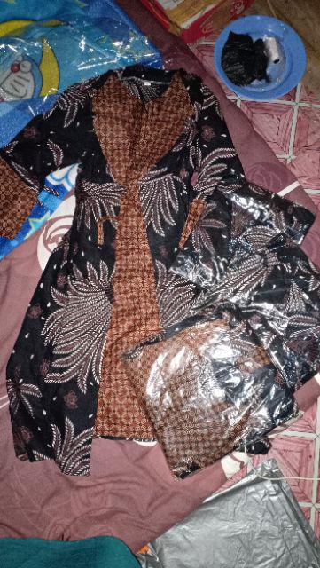 Batik Couple Keluarga Sania Ruffle Ori Ndoro Jowi Rfb