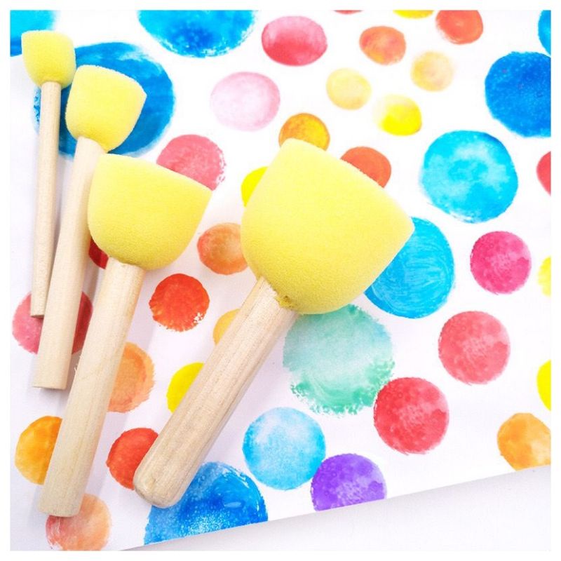 Dotty Sponge Spon Lukis Alat Lukis Spon Gambar Alat Melukis Finger Paint Prakarya Anak