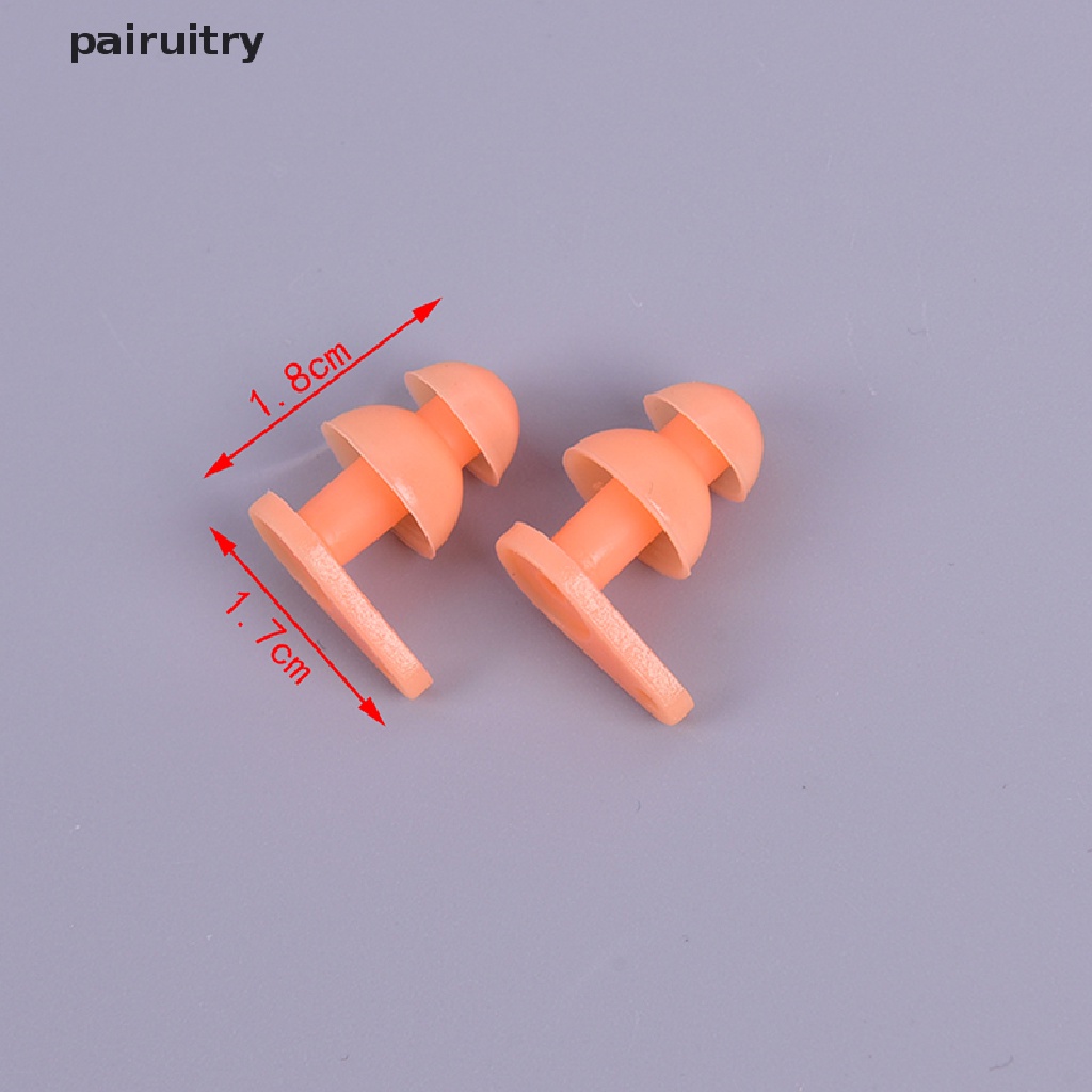 Prt 1 Pasang Earplugs / Penutup Telinga Bahan Silikon Anti Air Untuk Berenang / Olahraga Air PRT