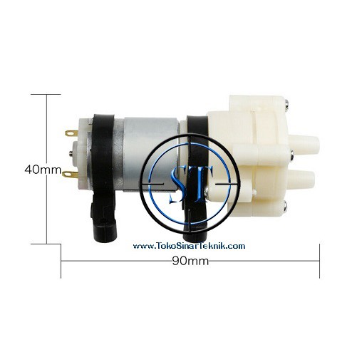 Pompa Air Mini Aquarium Ikan Fish Tank DC 12V High Pressure Dispenser Air Diaphragm Water Pump Flow Food Grade