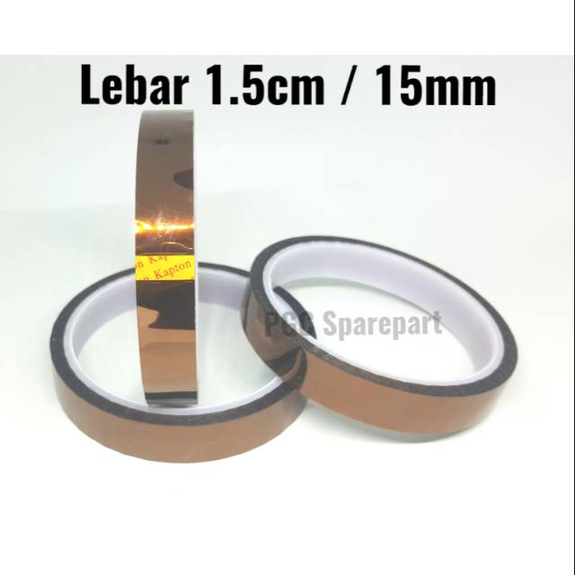 

Lakban Tape Kuning Anti Panas Lebar 1.5cm -Isolasi -Solatip Isolatip Solatif Isolatif 15mm 15 mm (1003397)