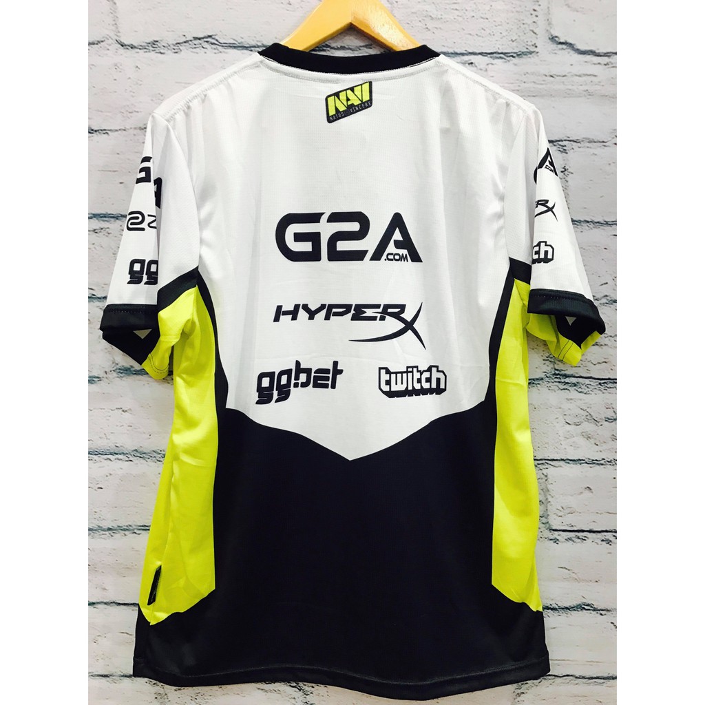 Jersey Gamer Team Navi White - FREE NICKNAME di belakang