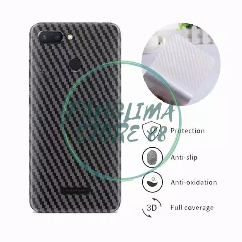 Hotwav M6 Skin Case Carbon Hotwav M6 Pelindung Belakang Hotwav m6