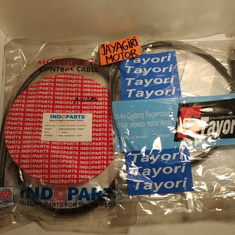 Kabel Speedometer Shogun New Indoparts Tayori Kilometer Spidometer Speedo Spido Suzuki SGP Baru 110 