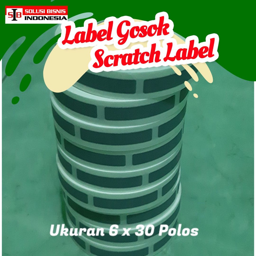 

Label Gosok Ukuran 6mm x 30mm polos