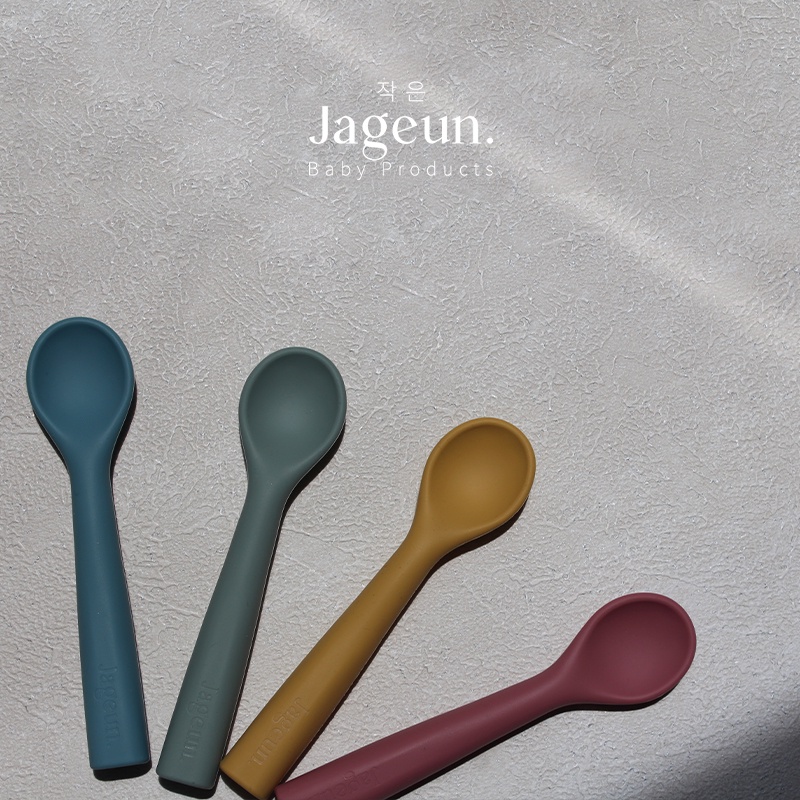 JAGEUN Premium Silicone Baby Spoon | Sendok Makan MPASI Bayi Silikon