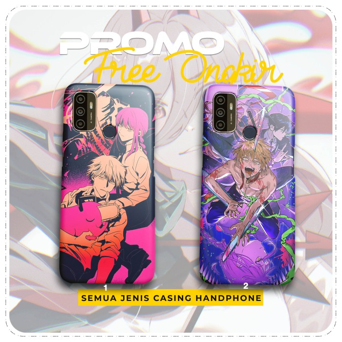 Case Anime Chainsaw Man Custom Casing HP Hardcase & Softcase All Type