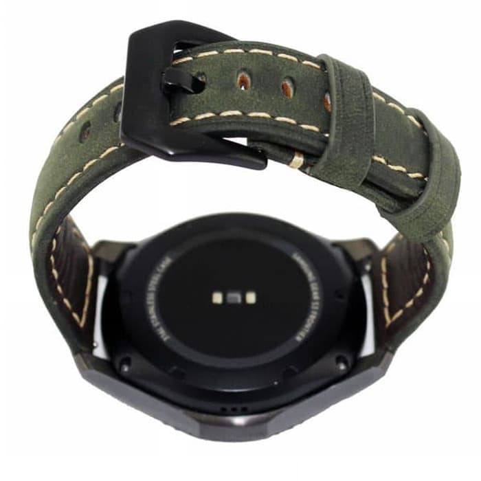 Lollypop Strap Vintage Leather Strap For Samsung Galaxy Gear S3 - Cokelat Terlaris