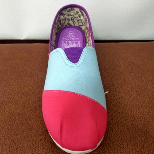 Sepatu wanita slip on World star wahai nima