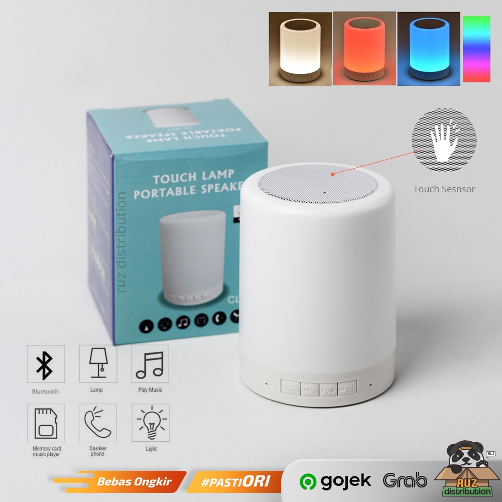 Speaker Lampu Sentuh - Smart Touch Lamp Bluetooth - Speaker Lamp