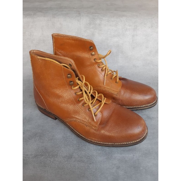 Preloved TUF Boots Franklin Tan - Second Boots Pria Kulit PU LEATHER