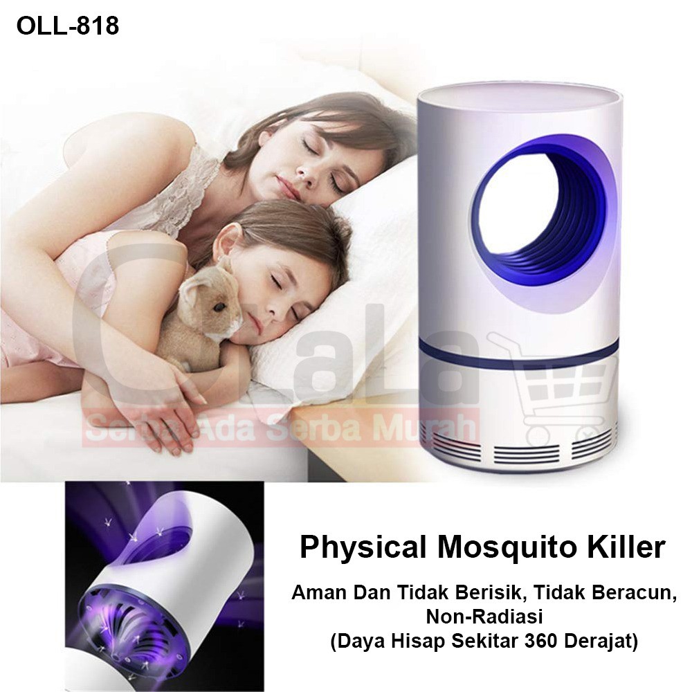 Lampu Perangkap Nyamuk USB LED Mini Electric Mosquito Catcher trap UV OLL-818