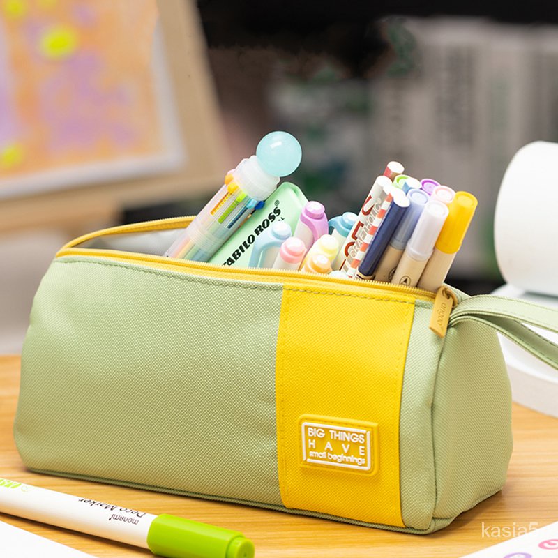 Angoo Senior Pen Bag Pencil Case Big Things Have Small Beginnings Storage Pouch Handbag Stationery O