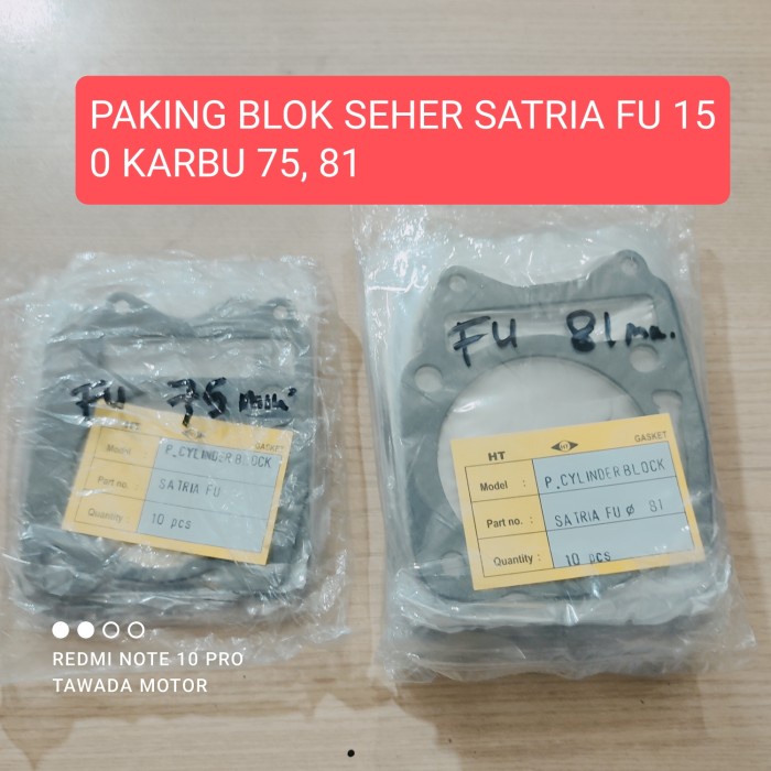 PAKING RACING BLOK SEHER SATRIA FU 150 KARBU 75-81MILI