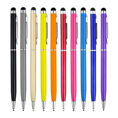 Stylus + Pen 2IN1 Ballpoint BOLPEN BULPEN POLPEN Pulpen Smartphone Hp Touchscreen Touch Screen Pena Sensitive Tablet