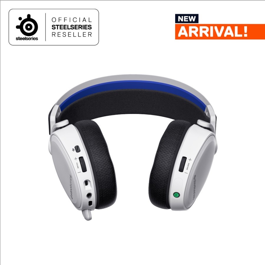 STEELSERIES ARCTIS 7P+ WIRELESS WHITE GAMING HEADSET for PC/PS5/PHONE