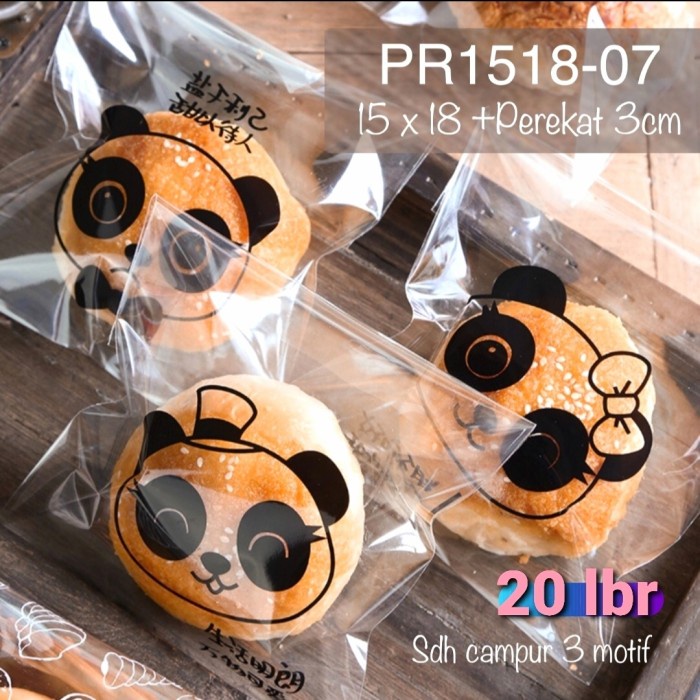 

Ginger- plastik roti cookies motif panda mix 1 pack=20lbr(15x18+3cm)