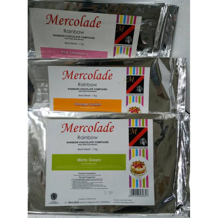 

Toko-Bahan-Kue- Mercolade Assorted Compound Chocolate @1Kg -Terlengkap-Termurah-Dijamin.