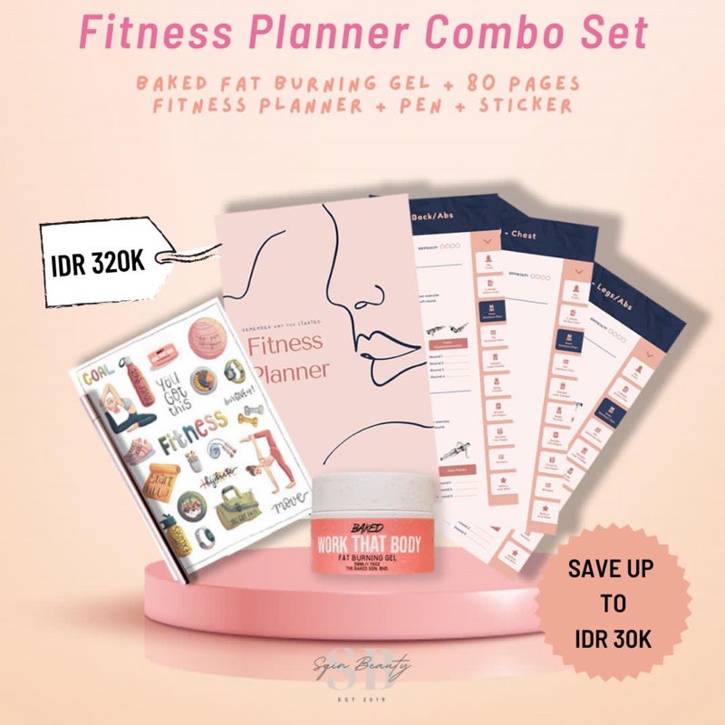 

Fitness planner combo set