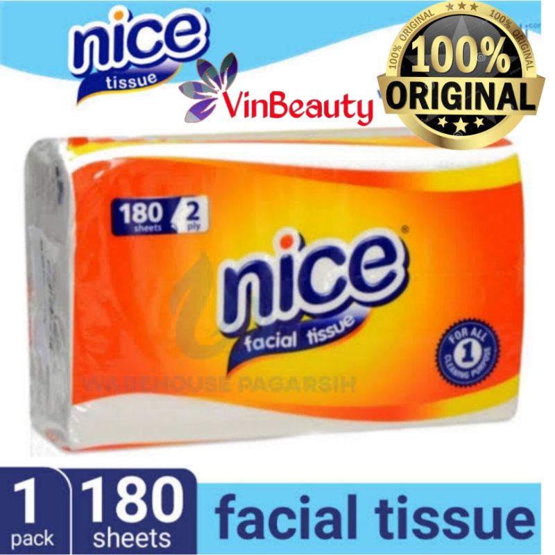 ORIGINAL TISU NICE 180 SHEET 2 PLY / TISSUE NICE 180 SHEETS 2 PLY