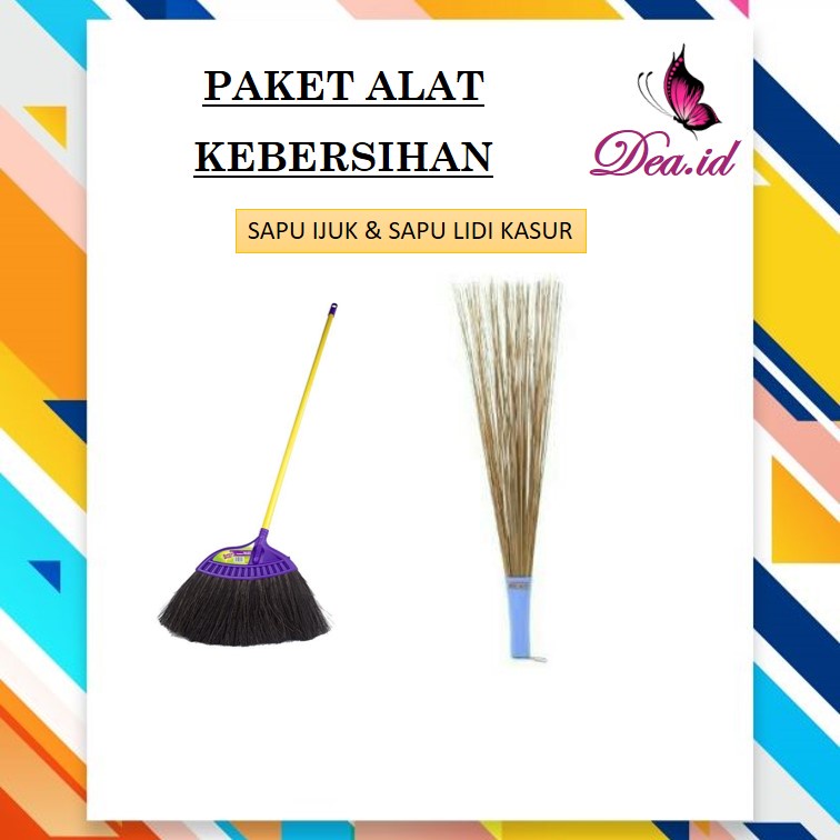 [DEASHOP] PAKET PEL GAGANG - SAPU IJUK - SAPU SENAR - SAPU LIDI KASUR