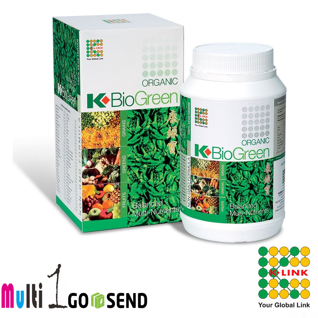 Organic K BioGreen Botol isi 500g KLink Shopee Indonesia