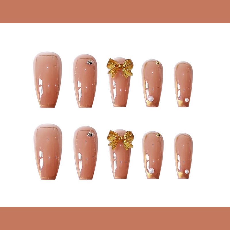 Kuku Palsu 【A164，lem sticker】Nikah Wedding False Nailart Pengantin Tangan