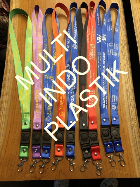 Tali lanyard sablon/tali id card sablon/paket tali id card murah/holder id card/casing id card murah