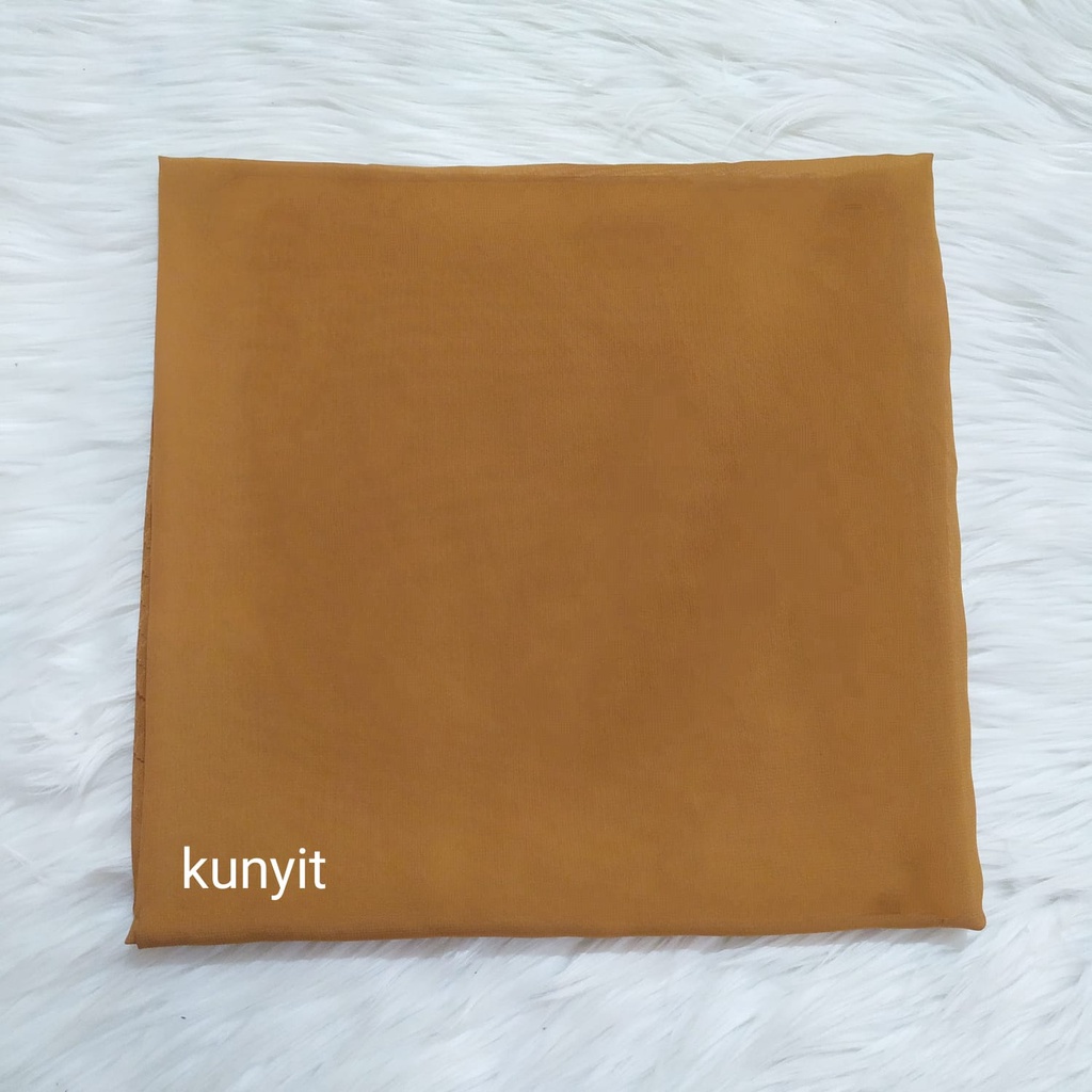 Bella Square Jumbo Syari 130x130 Lasercut / bella syar'i/ segiempat jumbo/ Jilbab LC-Kunyit