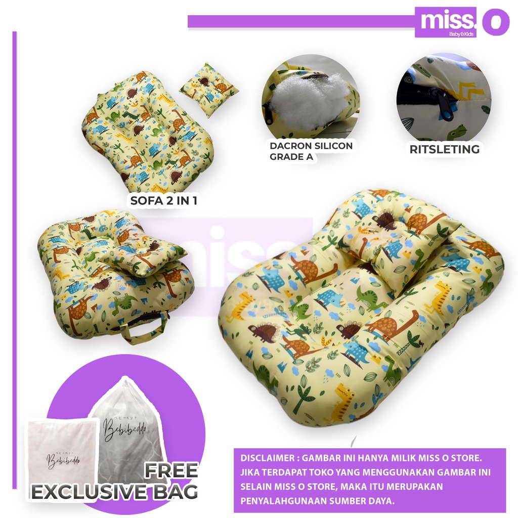 [Jumbo] Sofa Bayi Ukuran Besar / kasur bayi multifungsi ( FREE Bantal + TAS )