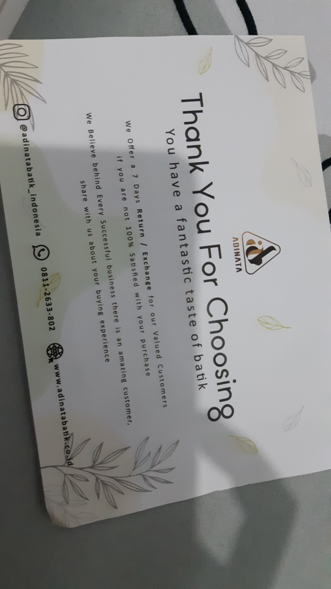 Adinata Batik Andreo Hem Pendek