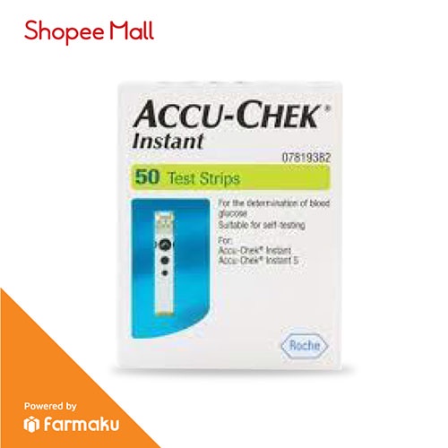 Jual Accu Chek Instant Strip Cek Tes Gula Darah Isi 50 Accuchek