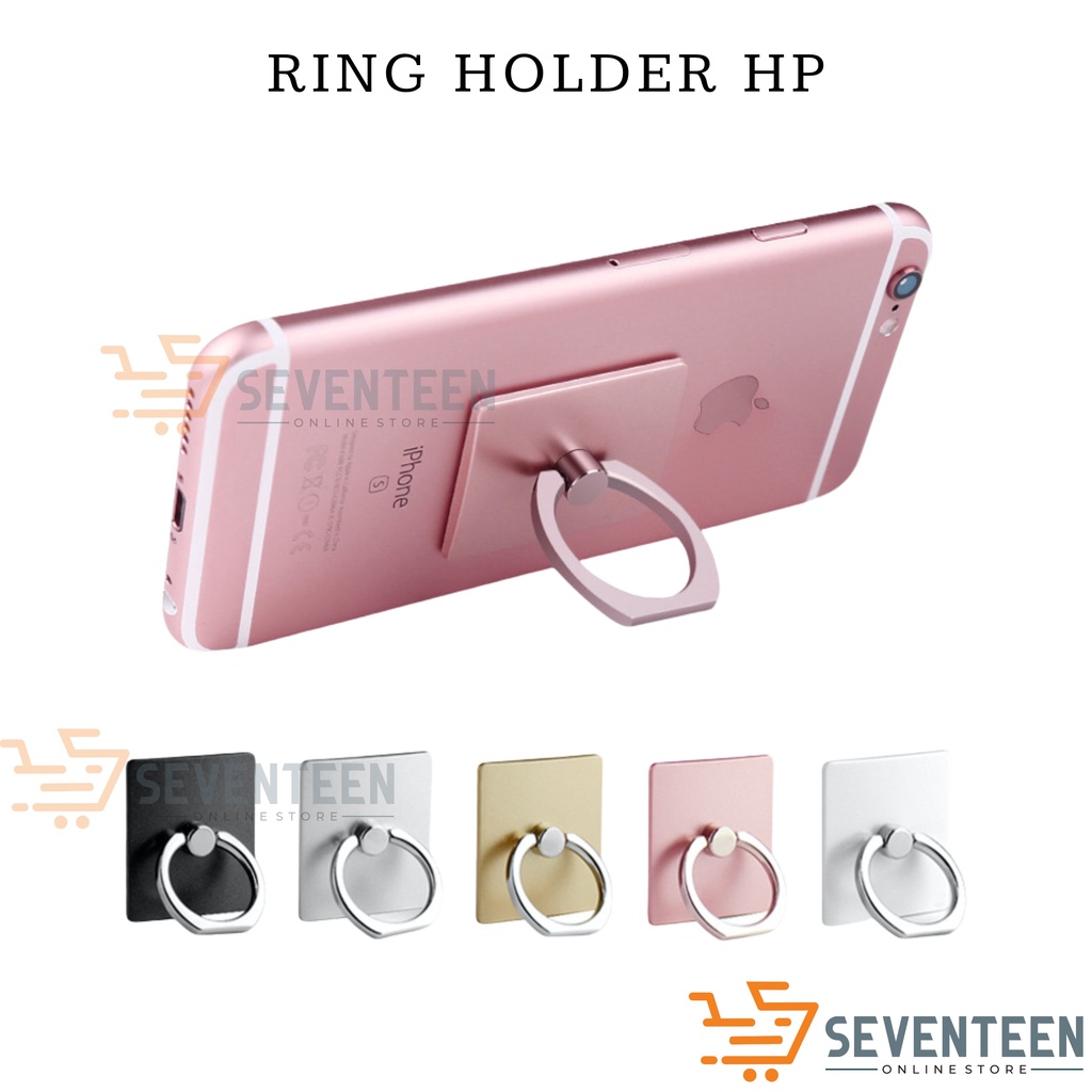 SEVENTEEN RING STAND POLOS RING RINGSTAND WARNA STANDING JARI HP RING HOLDER HANDPHONE UNIVERSAL RING STENT