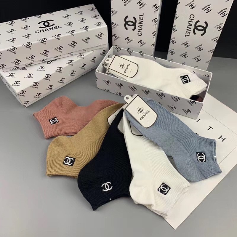 KAOS KAKI CHANEL UNISEX IMPORT QUALITY Kode M1021 1 SET PREMIUM QUALITY