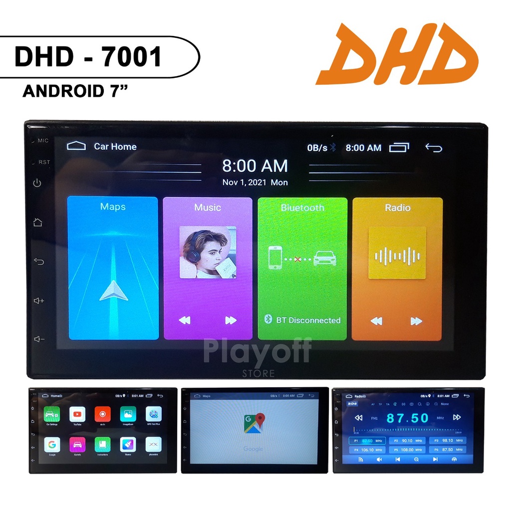 Head Unit ANDROID 7 INCH Double Din DHD-7001 GPS Mirrorlink Bluetooth