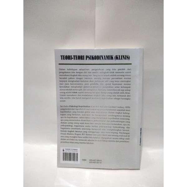 BUKU TEORI-TEORI PSIKODINAMIK (KLINIS) SUPRATIKANYA  PSIKOLOGI KEPRIBADIAN JILID 1