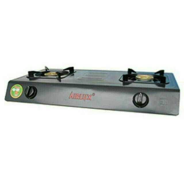KOMPOR GAS  2 TUNGKU AIRLUX GC-2202T LAPISAN TEFLON