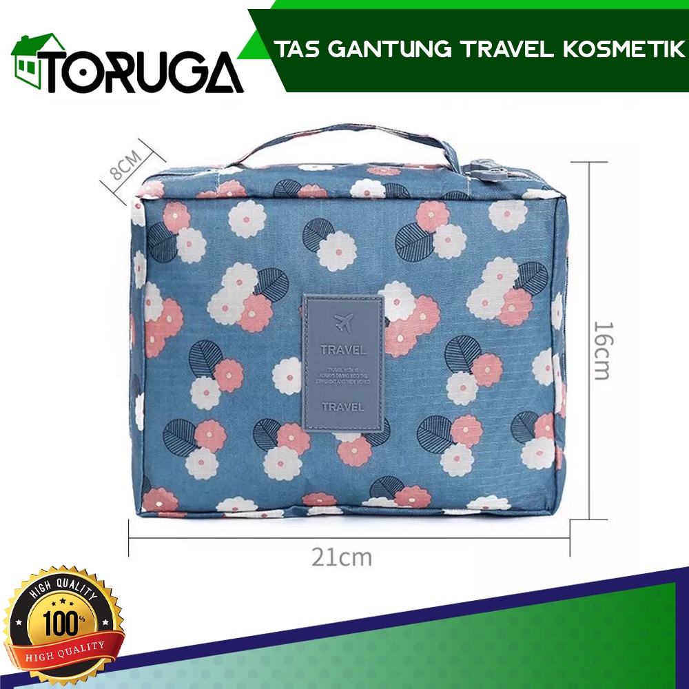 Tas Perlengkapan Mandi Kosmetik Makeup Gantung Travel Bag Toiletries