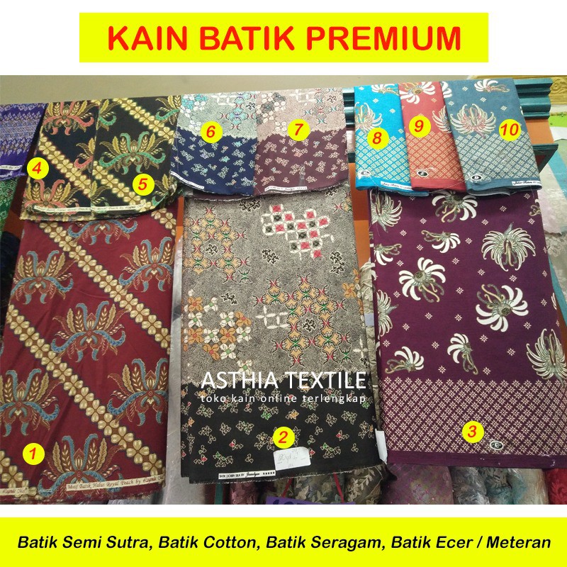 Kain Batik Premium Motif Mewah dan Elegan Terlengkap