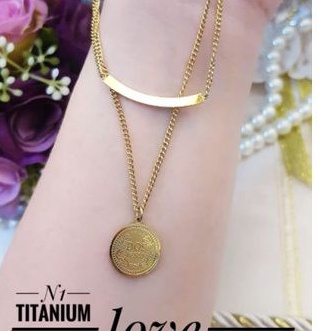 TiTanium kalung wanita QA43