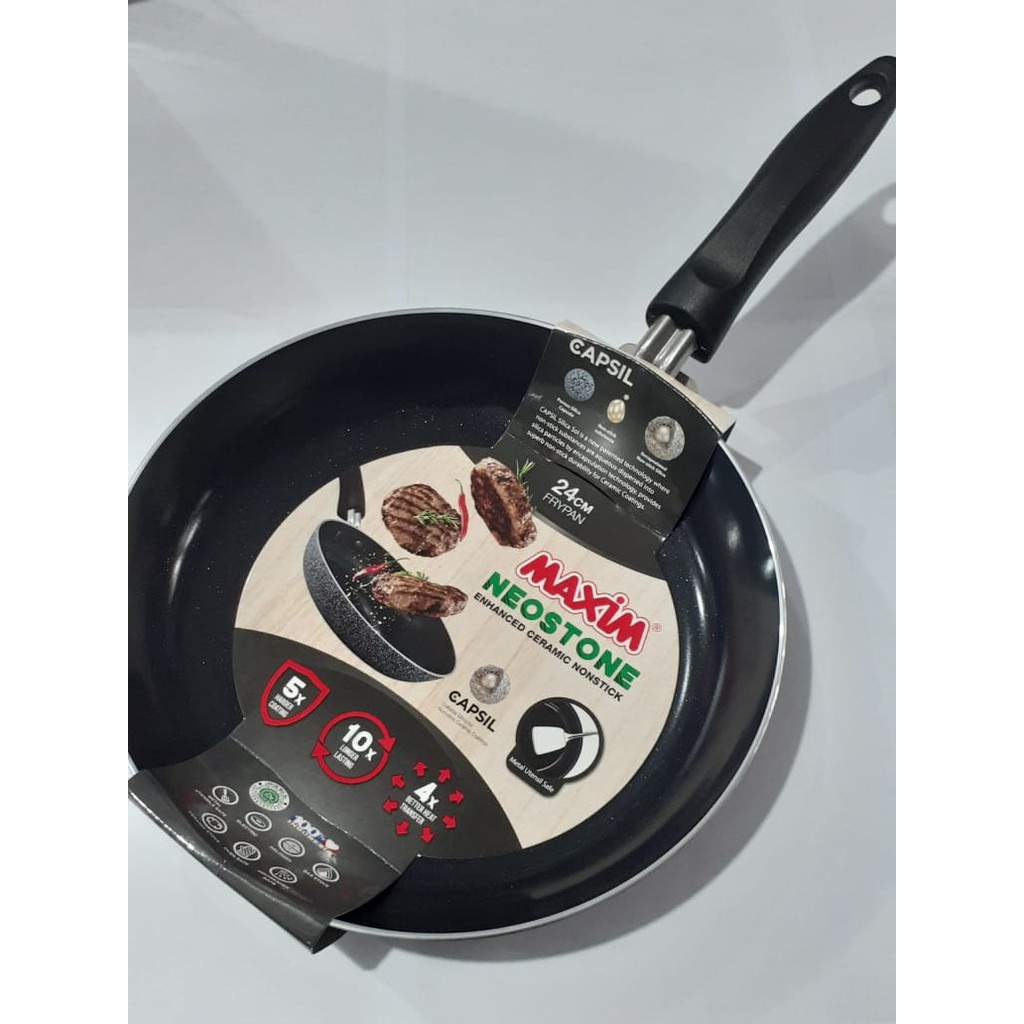 Maxim Neostone Frypan 24 cm Anti Lengket / Maxim Ceramic Neostone 24 cm