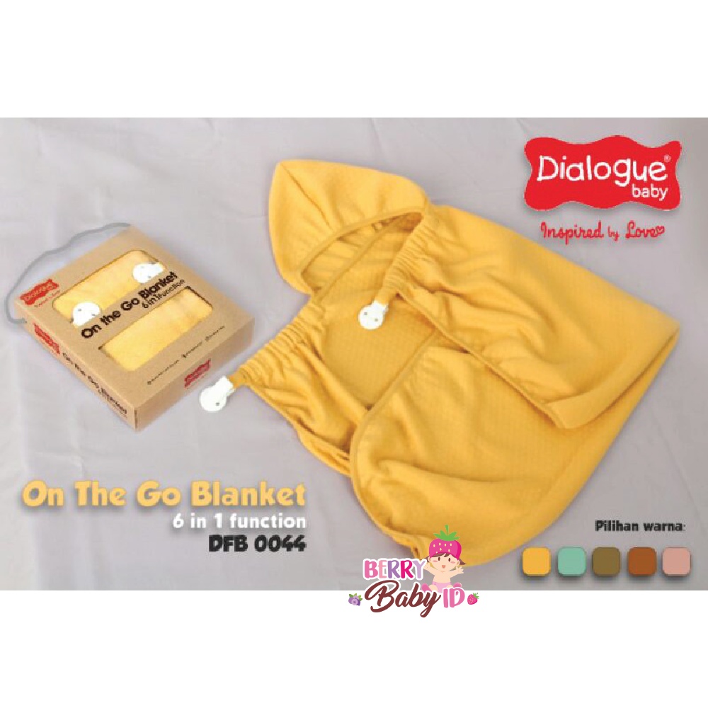 Dialogue Baby On The Go Blanket 6-in-1 Selimut Bayi Apron Menyusui Berry Mart