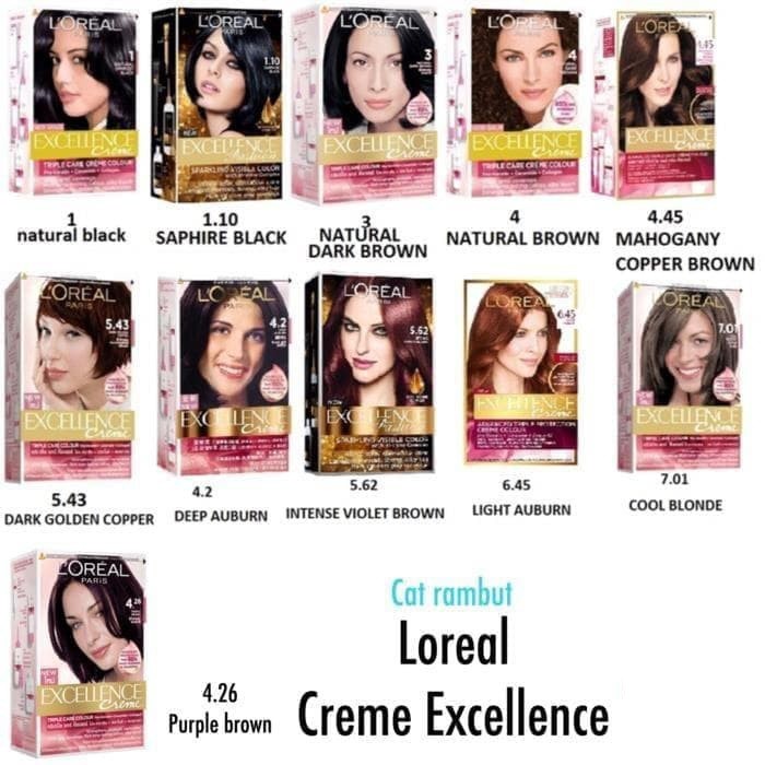 Loreal Excellence Cream 50mL / Loreal Semir Rambut