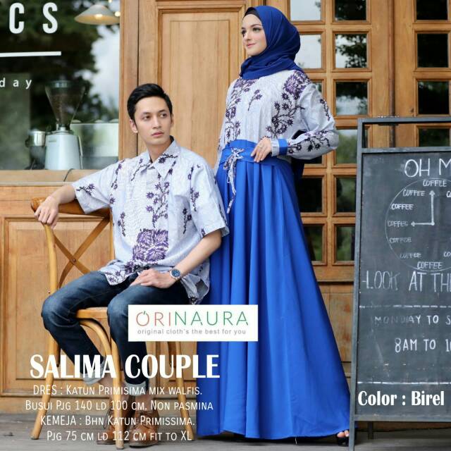 SALIMA HIJAB COUPLE | GAMIS COUPLE | DRESS SARIMBIT | COUPLE BATIK