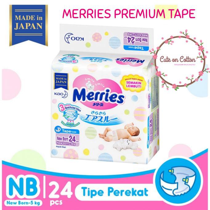 Promo Murah Merries Premium Tape Nb24 Nb 24 Newborn New Born