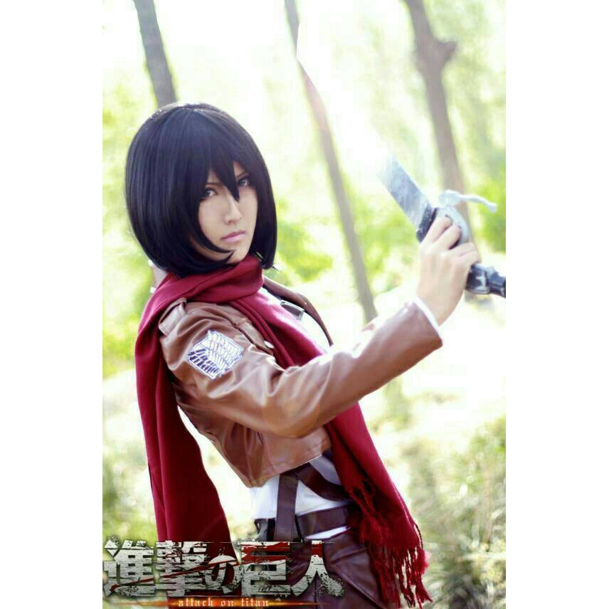 Jual Unik Syal Scarf Mikasa Attack On Titan Shingeki No Kyojin Murah 