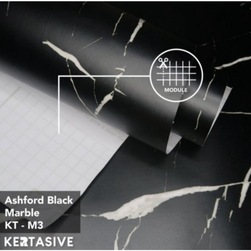 BLACK MARBLE Sticker Lem Stiker PVC Decosheet Taco Sheet Supercon Decosit Pelapis Furniture Mebel