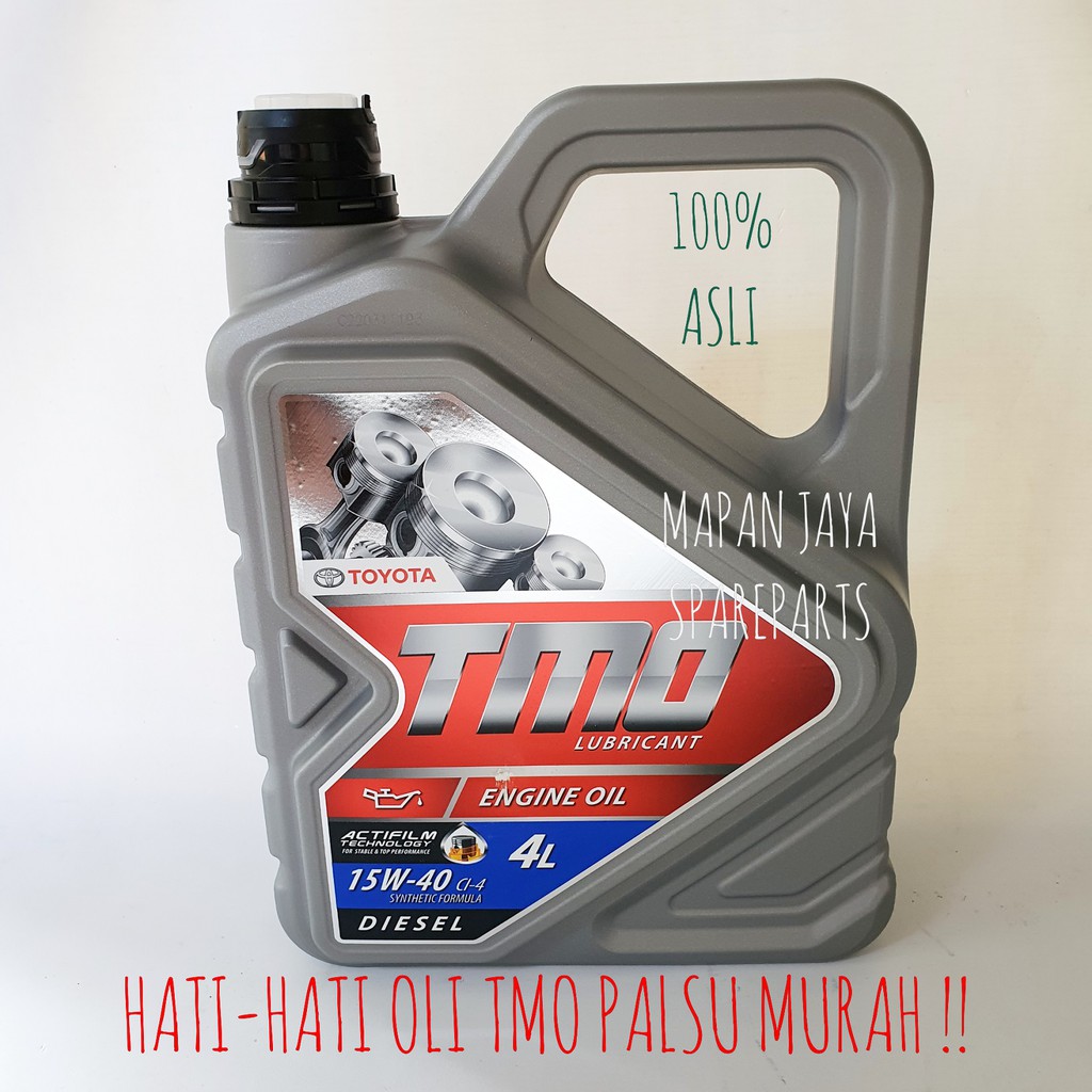 TOYOTA MOTOR OIL TMO DIESEL SAE 15W 40 GALON ASLI