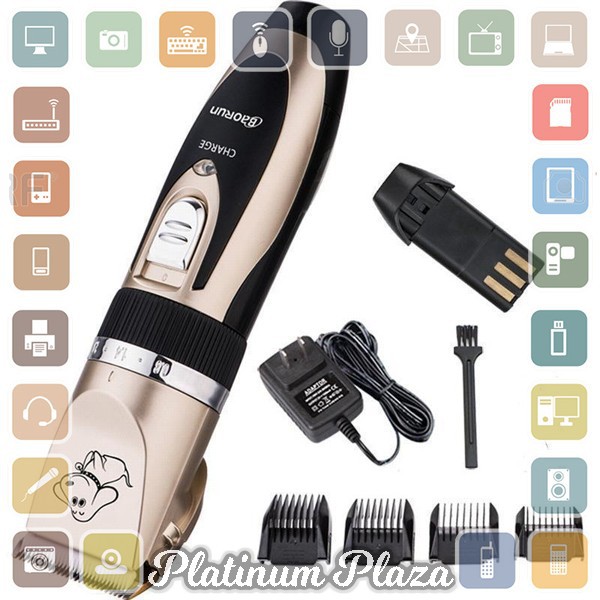 Laorentou Alat Cukur Elektrik Bulu Hewan Anjing Rechargeable - P2`JFDY57- Golden