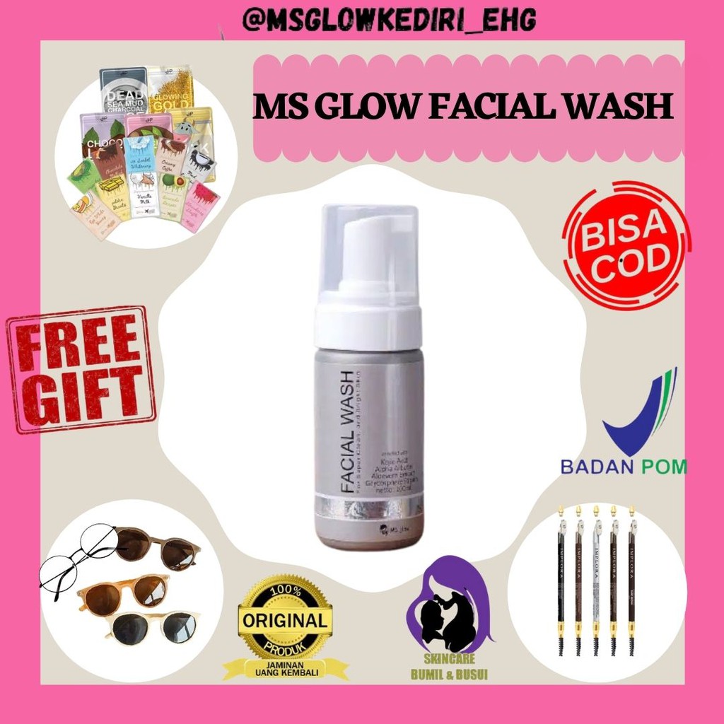 MS GLOW FACIAL WASH ORIGINAL / SABUN WAJAH MS GLOW / FACIAL WASH MS GLOW sabun ms glow facial wash m